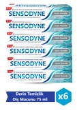 Sensodyne Derin Temizlik Diş Macunu 75 ml x 6 Adet - 1