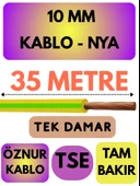 Öznur 10 MM NYA Kablo Metre Seçenekli (Sarı-Yeşil) thumbnail 10