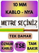 Öznur 10 MM NYA Kablo Metre Seçenekli (Sarı-Yeşil) thumbnail 1
