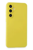 Samsung Galaxy S24 Kılıf Nano içi Kadife Silikon - Sarı - 1