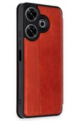 Xiaomi Redmi 13 4G Kılıf Flip Cover - Kırmızı - 2