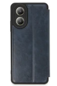 Oppo A38 Kılıf Flip Cover - Lacivert - 1