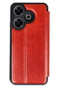 Xiaomi Redmi 13 4G Kılıf Flip Cover - Kırmızı - 1