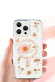 iPhone 16 Pro Kılıf Daisy Simli Magsafe Kapak - Siyah - 2