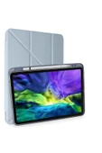 iPad Pro 11 (2024) Kılıf Kalemlikli Mars Tablet Kılıfı - Mavi - 1
