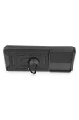 Xiaomi Mi 12T Pro Kılıf Pars Lens Yüzüklü Silikon - Siyah - 3