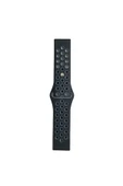 Watch 22mm Spor Delikli Kordon - Siyah-Gri - 2
