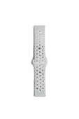 Watch 20mm Spor Delikli Kordon - Gri-Beyaz - 2
