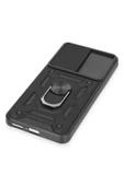 Xiaomi Mi 12T Pro Kılıf Pars Lens Yüzüklü Silikon - Siyah - 5