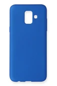 Samsung Galaxy A6 2018 Kılıf First Silikon - Mavi - 1