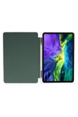 iPad Pro 11 (2018) Kılıf Kalemlikli Mars Tablet Kılıfı - Koyu Yeşil - 4