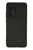 Xiaomi Mi 12 Kılıf Nano içi Kadife Silikon - Siyah - 1