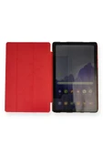 Samsung Galaxy T970 Tab S7 Plus 12.4 Kılıf Tablet Smart Kılıf - Kırmızı - 3