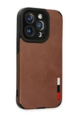 iPhone 14 Pro Max Kılıf Loop Deri Silikon - Kahverengi - 2