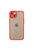 iPhone 14 Kılıf Montreal Silikon Kapak - Kırmızı - 1
