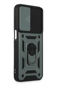Samsung Galaxy M34 5G Kılıf Pars Lens Yüzüklü Silikon - Yeşil - 2