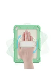iPad 5 Air 9.7 Kılıf Strap New Tablet Kapak - Yeşil - 3