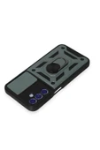 Samsung Galaxy M34 5G Kılıf Pars Lens Yüzüklü Silikon - Yeşil - 4