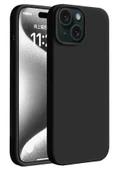 iPhone 15 Kılıf First Silikon - Siyah - 1