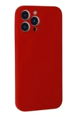 iPhone 13 Pro Max Kılıf Nano içi Kadife Silikon - Kırmızı - 3