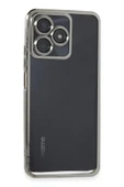 Realme C53 Kılıf Lensli Silikon - Gümüş - 1