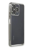 Realme C53 Kılıf Lensli Silikon - Gümüş - 2