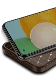 Xiaomi Poco X7 Pro Kılıf Auto Focus Karbon Kapak - Kahverengi - 3