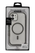 iPhone 11 Hilton Magsafe Kapak - Derin Mor - 4