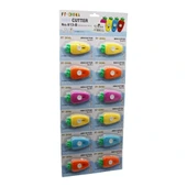 12 ADET HAVUÇ MİNİ CEP - ÇANTA FALÇATA - MAKET BIÇAK (5047) - 1