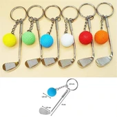 Gerçekçi Golf Tasarımlı Şık Anahtarlık Kolye Çanta Süsü Golf Keychain (5047) - 4