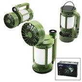 3İN1=FAN - 2-FENER SOLAR - USB ŞARJ VANTİLATÖR - KAMP LAMBA FENER:10W+5WFAN=90 DERECE OYNAR BAŞ- TEK KADEME PT-576 (5047) - 1
