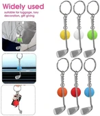 Gerçekçi Golf Tasarımlı Şık Anahtarlık Kolye Çanta Süsü Golf Keychain (5047) - 2
