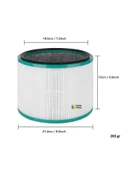 Dyson Uyumlu HP01 Hava Temizleyici Silindirik Hepa Filtre thumbnail 2