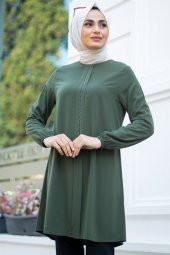 Taşlı Tunik - Haki - 1