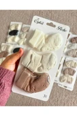 TinyAlp 3'lü Yenidoğan Organik Pamuk Yumuşak Bebek Soft Renkli Çorap - 3