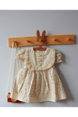 TinyAlp Çıtır Çiçek Desenli Vintage Astarlı ve Tütülü Kız Bebek Elbisesi - 1