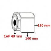 100X150 BARKOD ETİKETİ TERMAL KUŞE 250 SARIM - 1