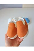 TinyAlp Yazlık Müslin Kumaş Naturel Soft Renkler Tasarım Bebek Ayakkabısı - 3