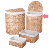 Casalinda D Model Hasır Çamaşır Sepeti Büyük (Tek Adet) - 1