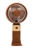Taşınabililir Mini Usb Şarjlı 3 Kademeli El Masaüstü Vantilatör Fan Soğutucu YM88214 - 9