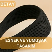 BEYLİNİ Fileli Saç Bandı 2li Set Makyaj Uygulama Cırtlı Hava Alabilir Cilt Bakım Yoga Spa Ter Sporcu Bandanası - 4