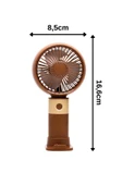 Taşınabililir Mini Usb Şarjlı 3 Kademeli El Masaüstü Vantilatör Fan Soğutucu YM88214 - 10