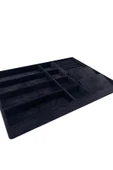 Helsinki Model Süet Kaplama Siyah Renk 24/34 Cm Takı Sergileme Standı - 2