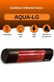 Goldsun Aqua 2000 Watt GSA20LG Düşük Işıklı Kumandasız Suya Dayanıklı Elektrikli İnfrared Isıtıcı-Siyah thumbnail 1