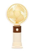 Taşınabililir Mini Usb Şarjlı 3 Kademeli El Masaüstü Vantilatör Fan Soğutucu YM88214 - 1