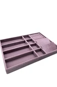 Helsinki Model Süet Kaplama Lila Renk 24/34 Cm  Takı Sergileme Standı - 3
