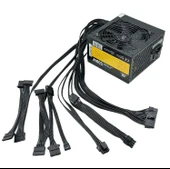 PowerBoost PB500AR 500W APFC 2*PCI-E 6+2 Pin 12cm Siyah Fanlı ATX PSU (Retail Box) - 3