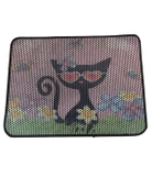 Xxl Büyük Boy 80cm X 60cm Kedi Tuvalet Kabı Önü Kum Toplayıcı Elekli Kedi Halısı Paspası DEKOR - 1