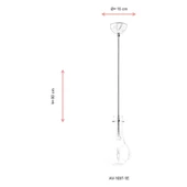 Avonni AV-60092-1E Eskitme Kaplama Modern Avize E14 Metal Cam 15cm - 3