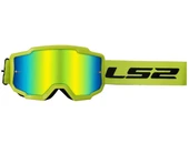 LS2 CHARGER GOGGLES MOTOKROS GÖZLÜK (IRIDIUM CAMLI) NEON SARI thumbnail 1